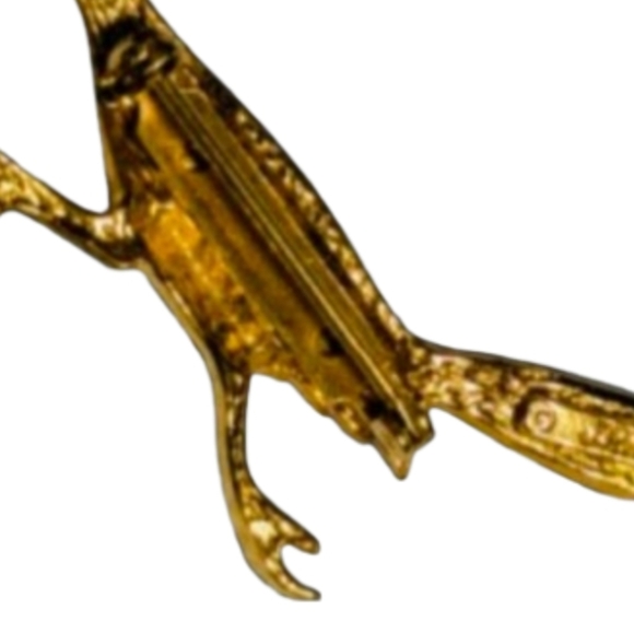 J Ritter Turquoise Eye Roadrunner Brooch - Picture 3 of 4